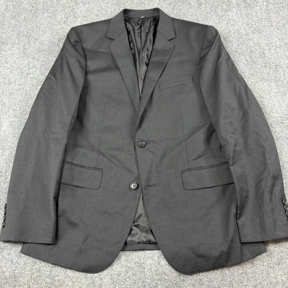 Bonobos Jetsetter Blazer Men 40R Charcoal Grey Standard Wool Stretch Sport Coat